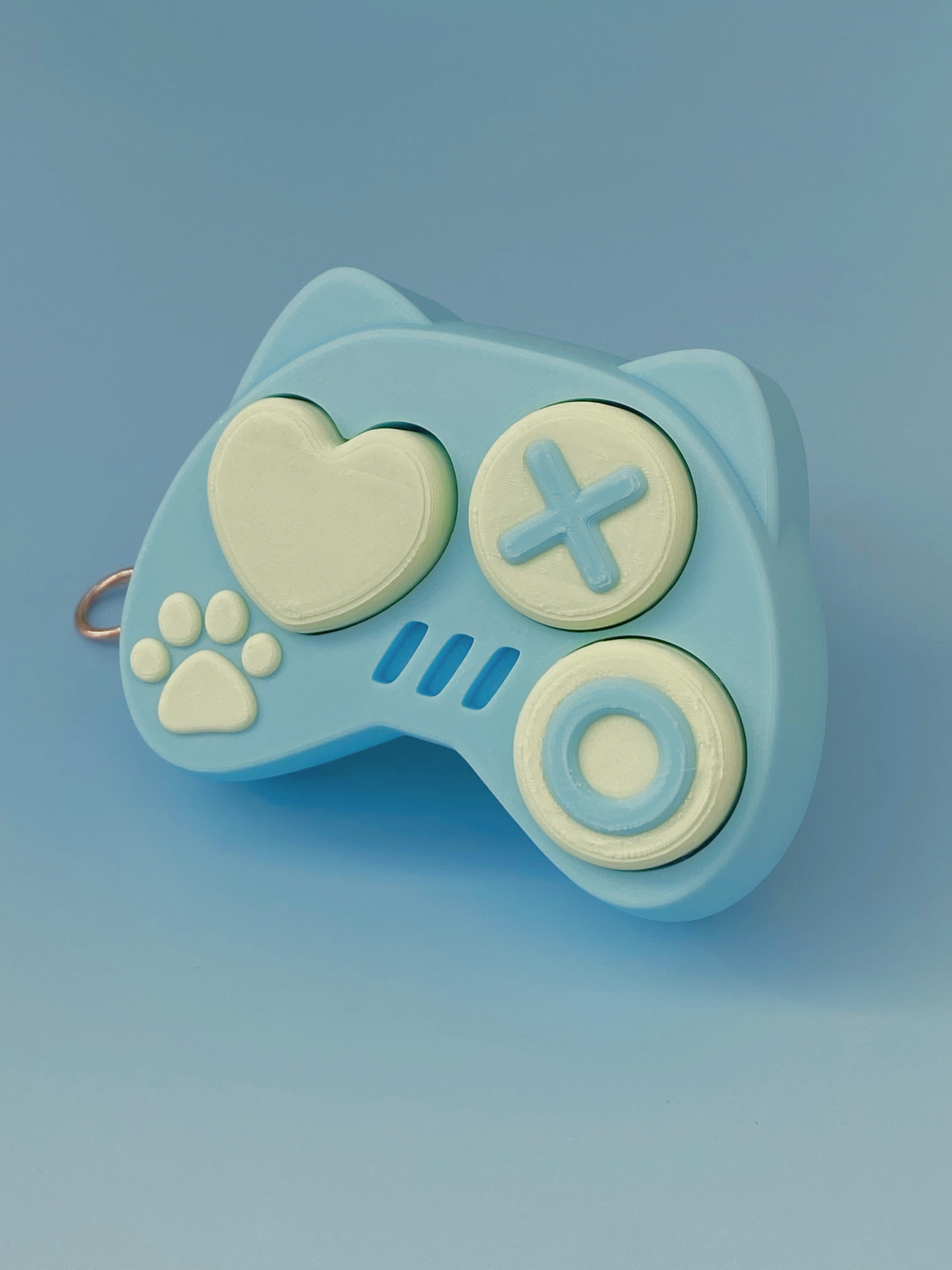 Cute Controller Clicker Keychain