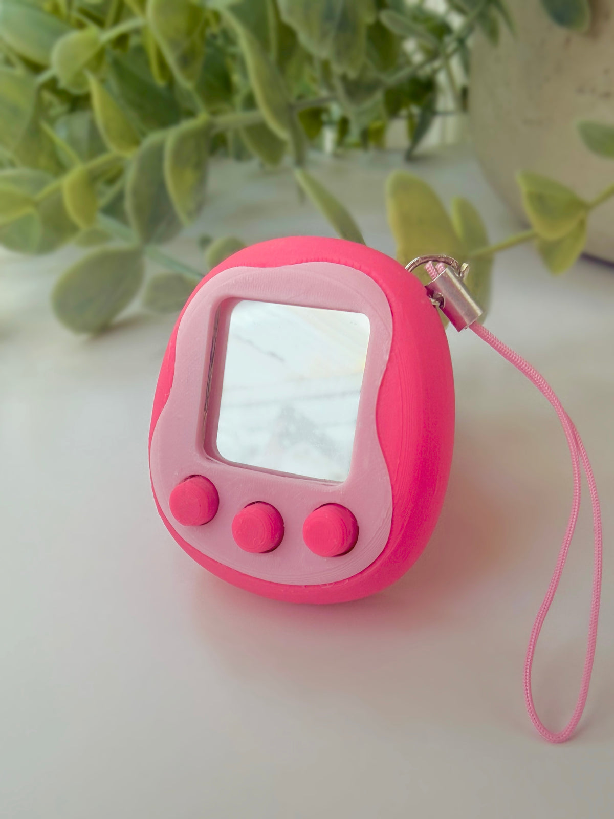Game Clicker Mirror Phone Charm