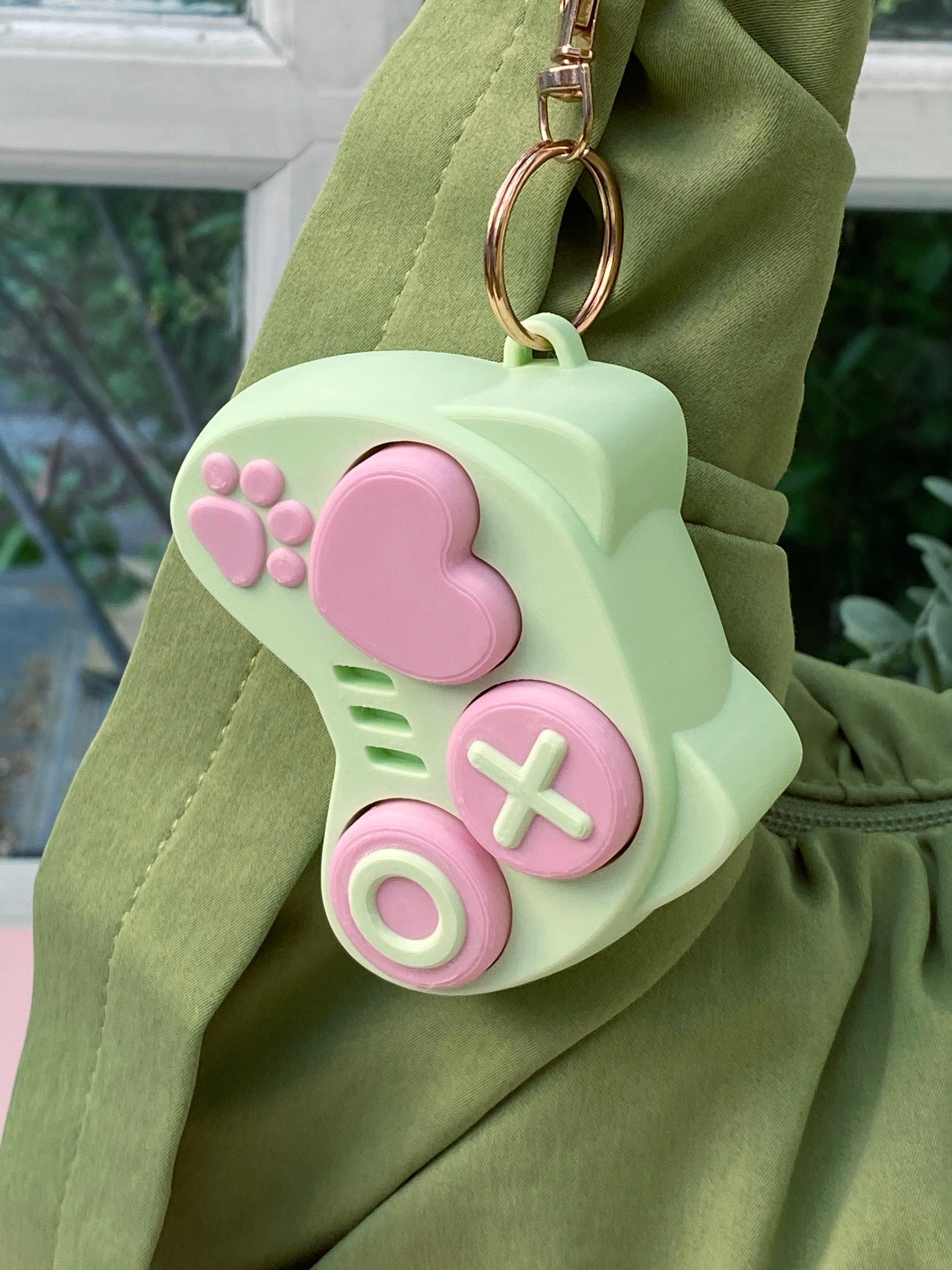 Cute Controller Clicker Keychain