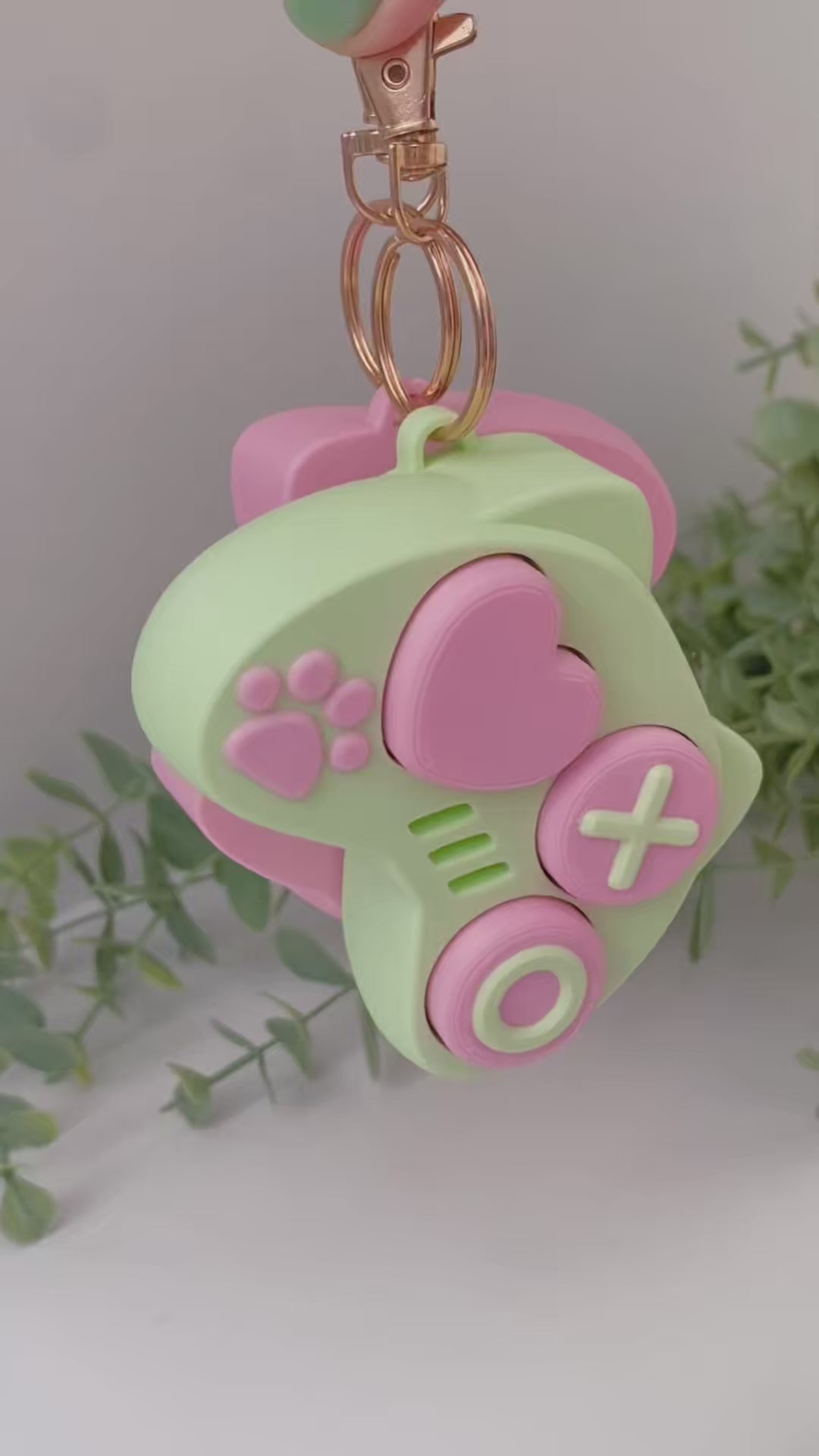Cute Controller Clicker Keychain